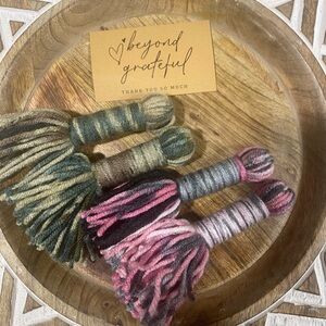 Camo tassel fringe earrings